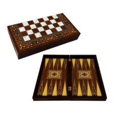 Mosaic Handmade Backgammon Nacre
