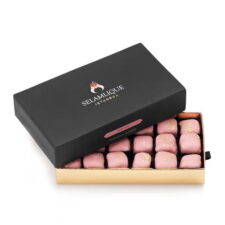 Selamlique Gold Sprinkled Rose Turkish Delight
