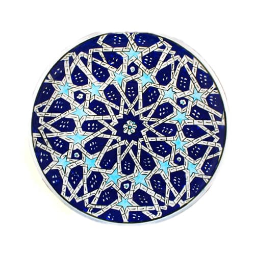 Turkish-Iznik-Tile-Handmade-Seljuk-Star-Ceramic-Plate-D-25cm