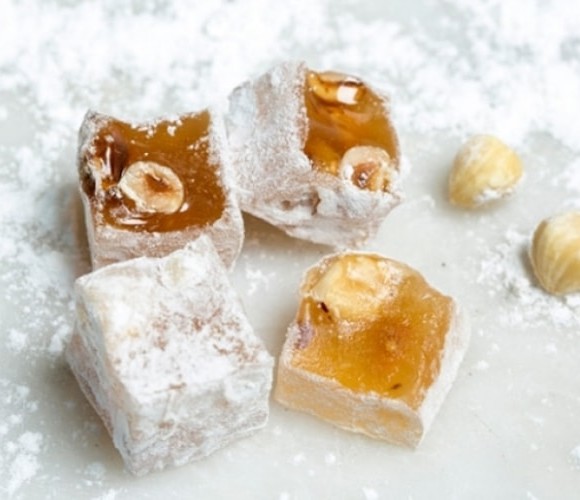 Turkish Delight with Hazelnut