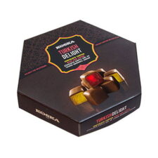 Koska Chocolate Coated Turkish Delight with Rose and Lemon Flavored 140 gr
