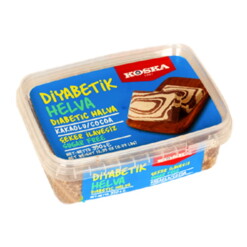 Koska Traditional Turkish Halva Cocoa-Flavored Sugar Free for Diabetic 350 gr
