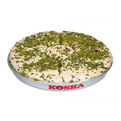 Koska Traditional Turkish Tray Halva Candy with Double Pistachio 650 gr