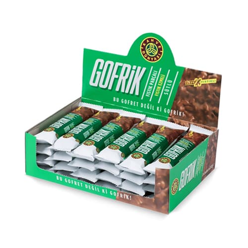 Gofrik Milk Chocolate with Pistachio 24 Pieces