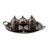Turkish-Copper-Coffee-Set-Handcrafted-Antiquing-(Set-Of-6)