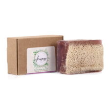 Turkish Natural Handmade Soap Lavender With Organic Zucchini Fiber