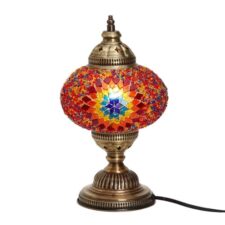 Demmex-desktop-red-mosaic-work-table-lampshade-Night-Light-decor-lamp