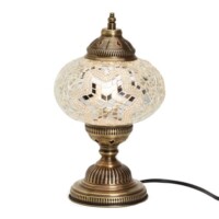 Demmex-desktop-white-mosaic-work-table-lampshade-Night-Light-decor-lamp