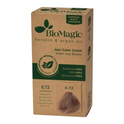 BioMagic Hair Color Light Ashy Auburn 8.72