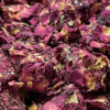 Rose leaf coated Turkish delight