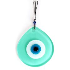 Green Color Drop Pattern Evil Eye Beads Handmade Wall Ornament