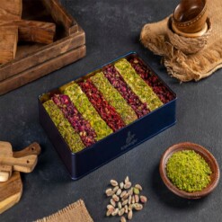 Koskeroglu Assorted Turkish Delight Metal Box 1200 gr (42.32oz)
