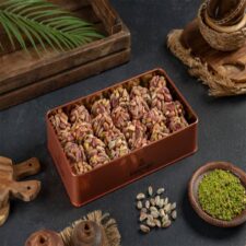Koskeroglu Atom Turkish Delight with Whole Pistachio Metal Box 700 gr (24.69oz)