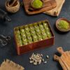 Koskeroglu Bird's Eye Baklava with Pistachio Metal Box 785 gr (27.69oz)