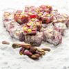 Koskeroglu Double Roasted Pomegranate Turkish Delight with Pistachio
