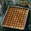 Koskeroglu Special Prince Baklava with Pistachio on a Tray