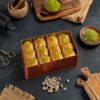 Koskeroglu Square Baklava with Pistachio Metal Box 800 gr (28.22oz)