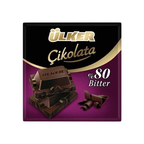 Ulker 80% Cocoa Dark Chocolate 60 gr (2.11oz)