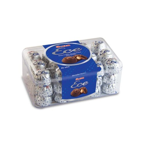 Ulker Ece Whole Hazelnut and Hazelnut Cream Milk Chocolate 455 gr (16.05oz) - 45 Pieces