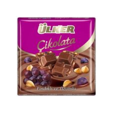 Ulker Hazelnut and Raisin Rich Milk Chocolate 60 gr (2.11oz)