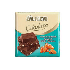 Ulker Salty Caramel & Almond Milk Chocolate 60 gr (2.11oz) - 5 Pieces