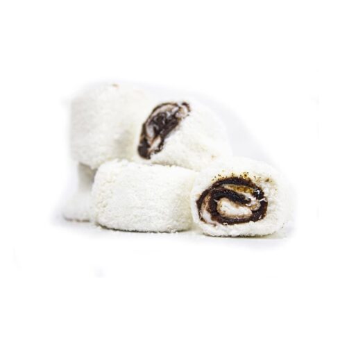 Tugba Chocolate-Filled Rolled Turkish Delight 250 gr (8.82oz)
