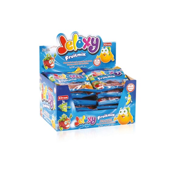 Elvan Jelaxy Gummy Candy with Fruit Juice 80 gr (2.82oz) - 12 Pieces2