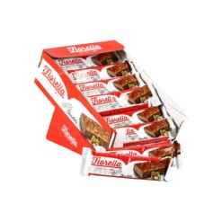 Fiorella Milk Chocolate Covered Wafer with Hazelnut Cream in Box 26 gr (0.91oz) – 24 Pieces