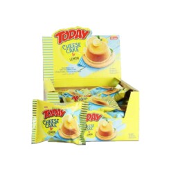 Elvan Today Cake with Lemon Cream in Box 45 gr (1.58oz) - 24 Pieces