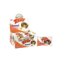 Elvan Today Donut Milk Chocolate Coated Cake with Caramel Sauce in Box 35 gr (1.23oz) – 24 Pieces