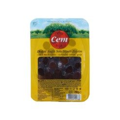Turkish Natural Oiled Black Olives Cem 200 gr (7.06oz)