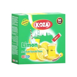 Single Serving Lemon Flavored Powdered Drink Koza 1.5 gr (0.05oz) x50